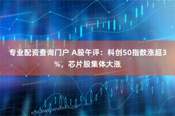 专业配资查询门户 A股午评：科创50指数涨超3%，芯片股集体大涨