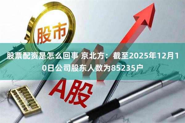 股票配资是怎么回事 京北方：截至2025年12月10日公司股东人数为85235户